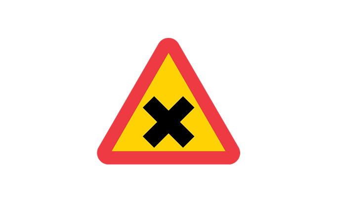 road signs | warning signs | a28 | warning for a junction | practice driving licence theory online | körteori