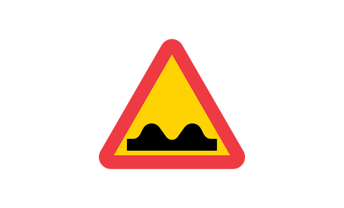 road signs | warning signs | a8 | warning for an uneven road | practice driving licence theory online | körteori