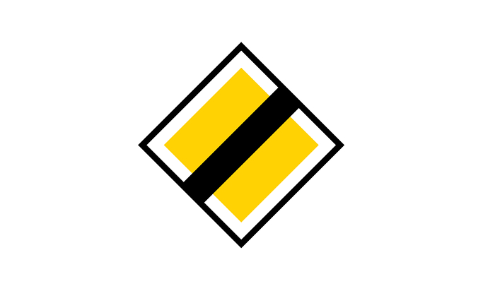 road signs | priority signs | b5 | end of priority road | practice driving licence theory online | körteori