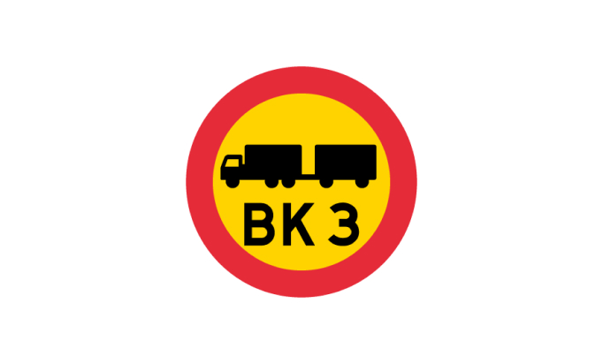 vägmärken | förbudsmärken | c22 | bärighetsklass | öva körkortsteori online | körteori