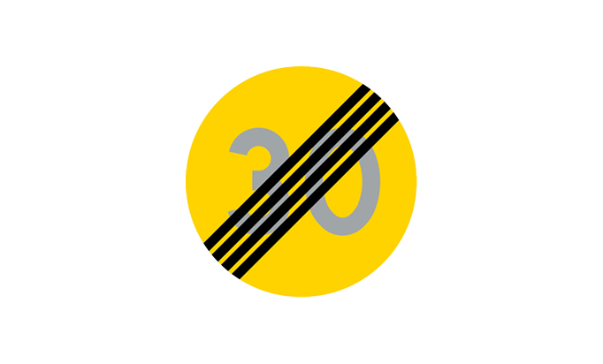 road signs | prohibitory signs | c32 | end of temporary speed limit | practice driving licence theory online | körteori