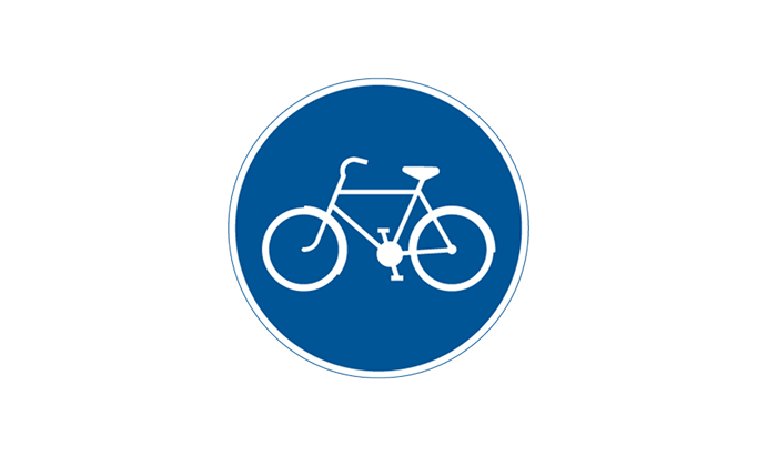 road signs | mandatory signs | d4 | bicycle path | practice driving licence theory online | körteori
