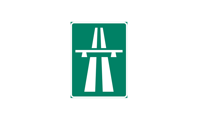 vägmärken | anvisningsmärken | e1 | motorväg | öva körkortsteori online | körteori