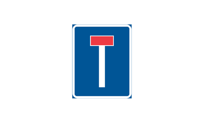 road signs | instruction signs | e17 | no through road | practice driving licence theory online | körteori