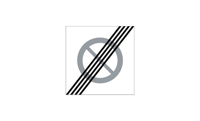 road signs | instruction signs | e21 | end of zone | practice driving licence theory online | körteori