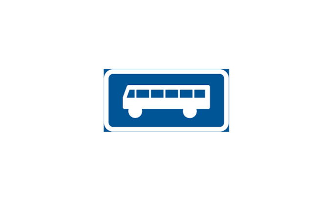 vägmärken | anvisningsmärken | e22 | busshållplats | öva körkortsteori online | körteori
