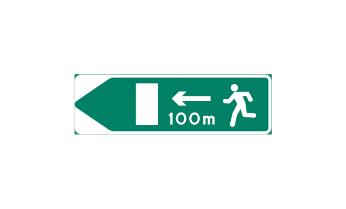 road signs | instruction signs | e29 | emergency escape route | practice driving licence theory online | körteori