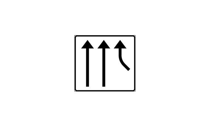 road signs | direction signs | f20 | road connection into separate lane | practice driving licence theory online | körteori