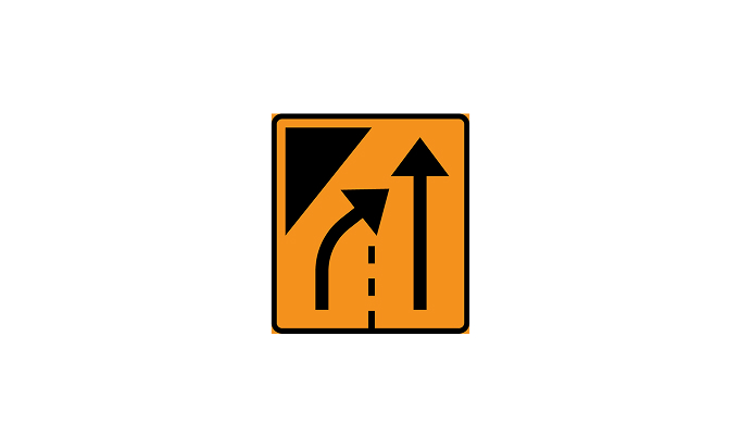 road signs | direction signs | f25 | end of lane | practice driving licence theory online | körteori