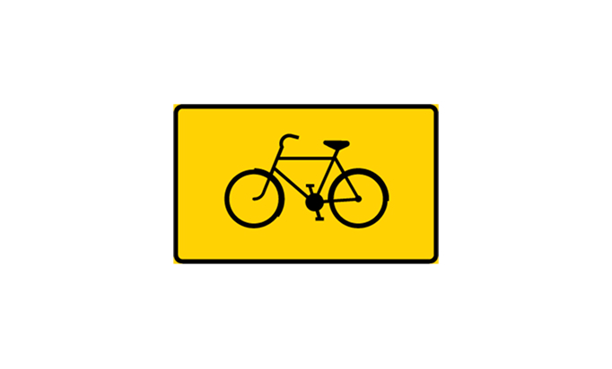 vägmärken | lokaliseringsmärken | f38 | cykelled | öva körkortsteori online | körteori