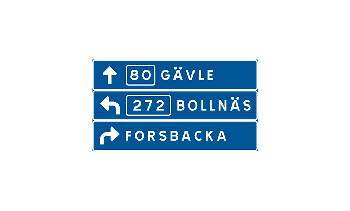 road signs | direction signs | f6 | tabular direction sign | practice driving licence theory online | körteori