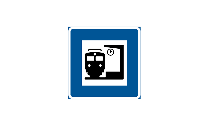 vägmärken | lokaliseringsmärken | g6 | järnvägsstation | öva körkortsteori online | körteori