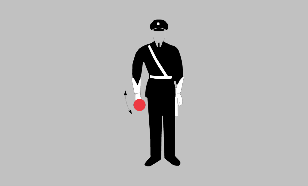 vägmärken | polis tecken | p3 | stopp | öva körkortsteori online | körteori