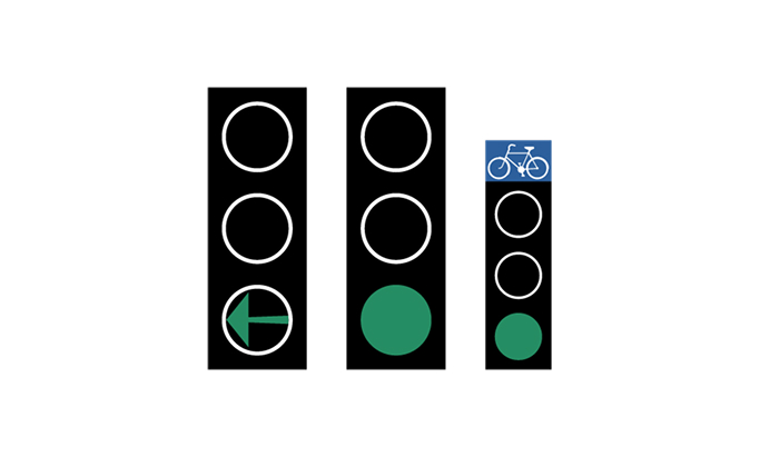 road signs | traffic signals | sig3 | green | practice driving licence theory online | körteori