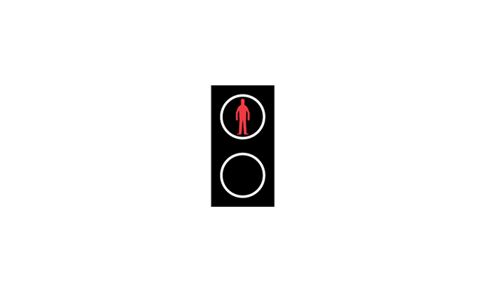road signs | traffic signals | sig6 | red acoustic signal pulsating with slow frequency | practice driving licence theory online | körteori
